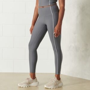Abercrombie & Fitch YPB SculptLUX Leggings Size XS 7/8 Short Gray White New NWT